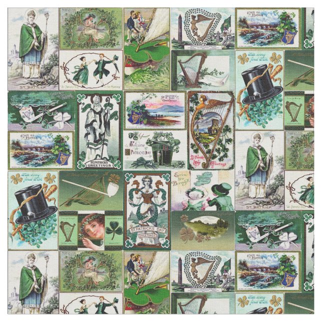 Tissu St Patrick's vintage (Fermer)