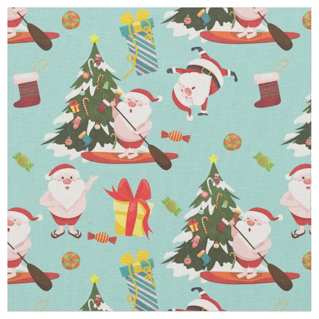 Tissu stand de paddleboard surf père Noël noël (Fermer)