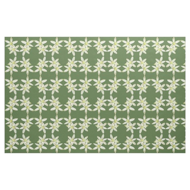 Tissu Star of Bethlehem Flower Fabric (Fat Quarter)