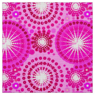 Tissu Starburbs et pingwheel, orchidée et magenta