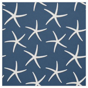Tissu Starfish Motif Marine Blue Beach Thème Nautique