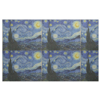 Tissu Starry Night Vincent van Gogh Tiled
