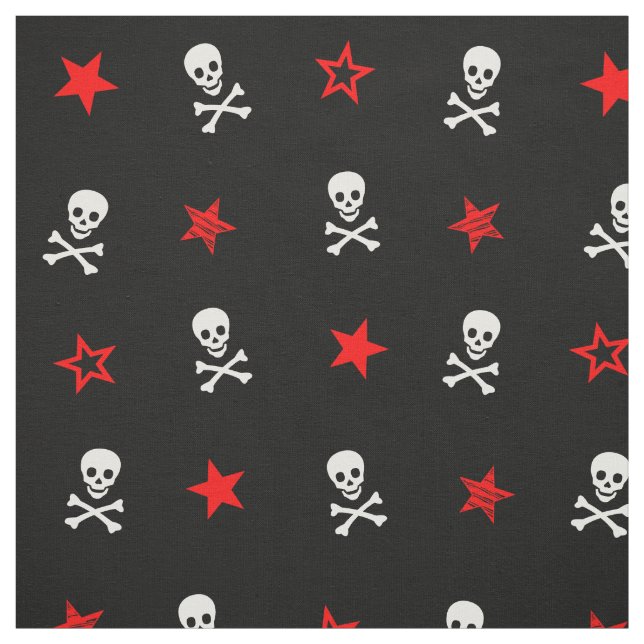 Tissu Stars & Skuls & Crossbones (Échantillon)