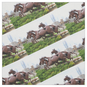 Tissu Statues de chevaux