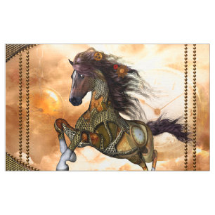 Tissu Steampunk, cheval impressionnant de steampunk