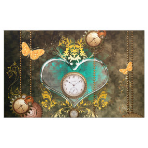 Tissu Steampunk, coeur merveilleux