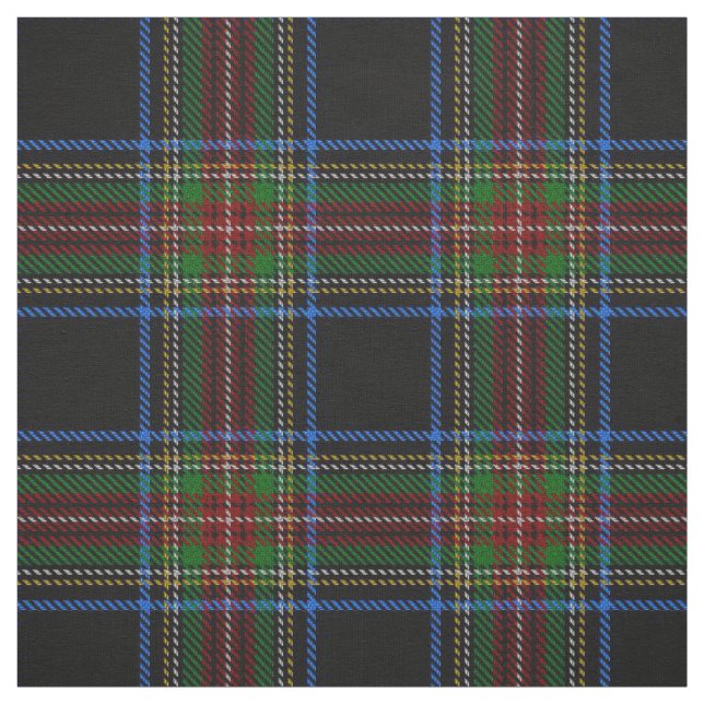 Tissu Stewart Black Tartan (Échantillon)