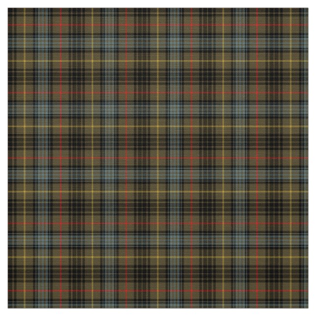 Tissu Stewart Chasse Tartan Patiné (Échantillon)