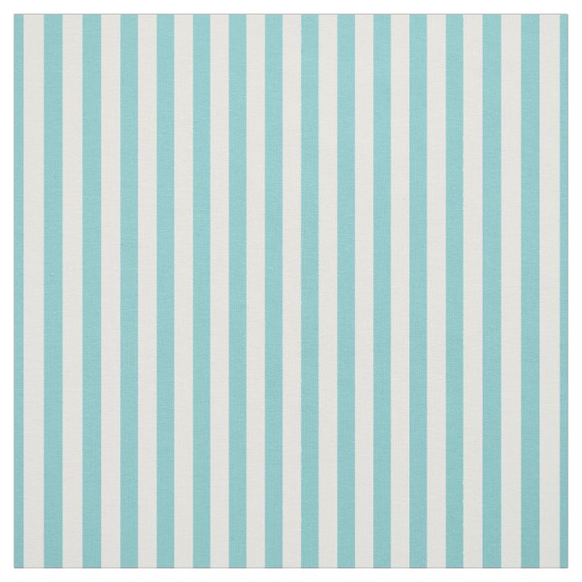 Tissu Stripes simples Motif Aqua/Blanc tendance (Échantillon)