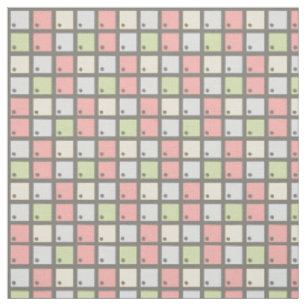 Tissu Structure à motif de grille pastel