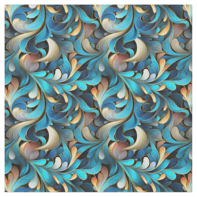 Tissu Structure Abstraite de Motifs fractaux (Fermer)