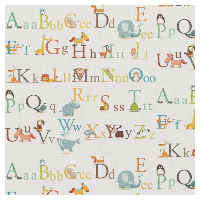 Tissu Structure - Alphabet (Fermer)