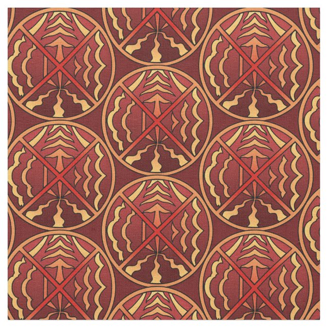 Tissu Structure d'art autochtone Éléments spirituels tri (Fermer)