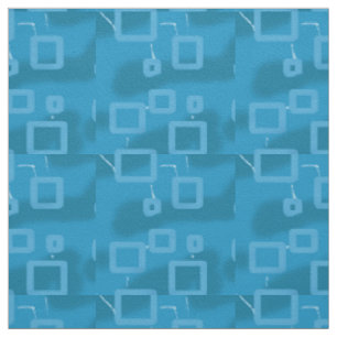 Tissu Structure de circuit géométrique bleu cool