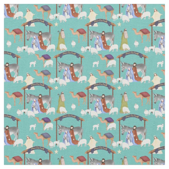 Tissu Structure de la nativité (Fermer)