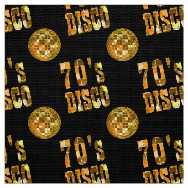 Tissu Structure de Motif Disco des années 70 (Échantillon)