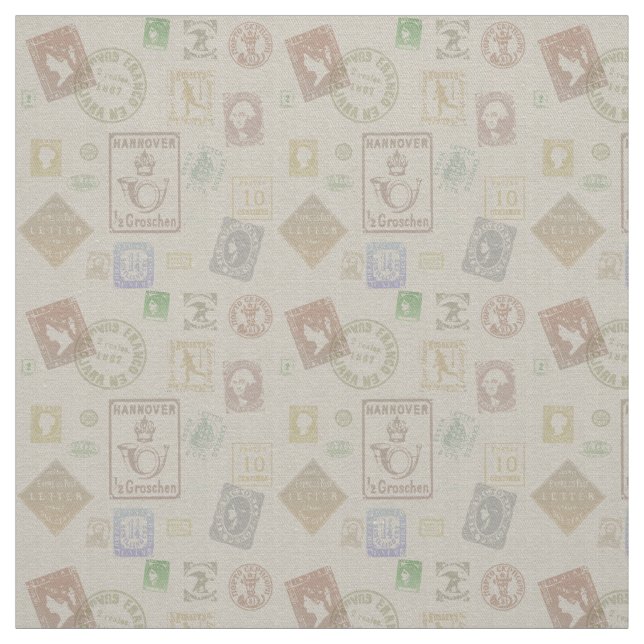 Tissu Structure de timbre vintage (Échantillon)