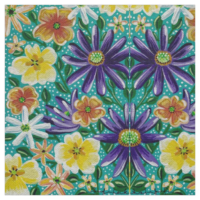 Tissu Structure des champs d'été (Échantillon)