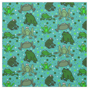 Tissu Structure d'impression de grenouille