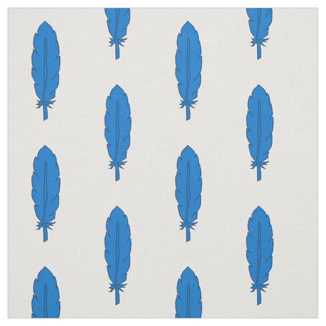 Tissu Structure en plumes bleu clan SCA (Échantillon)