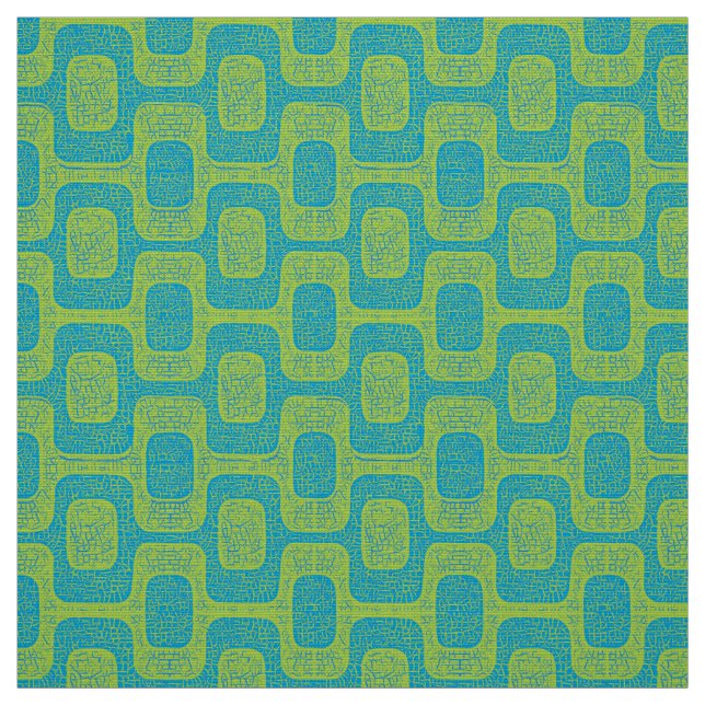 Tissu Structure géométrique moderne du milieu du siècle (Échantillon)