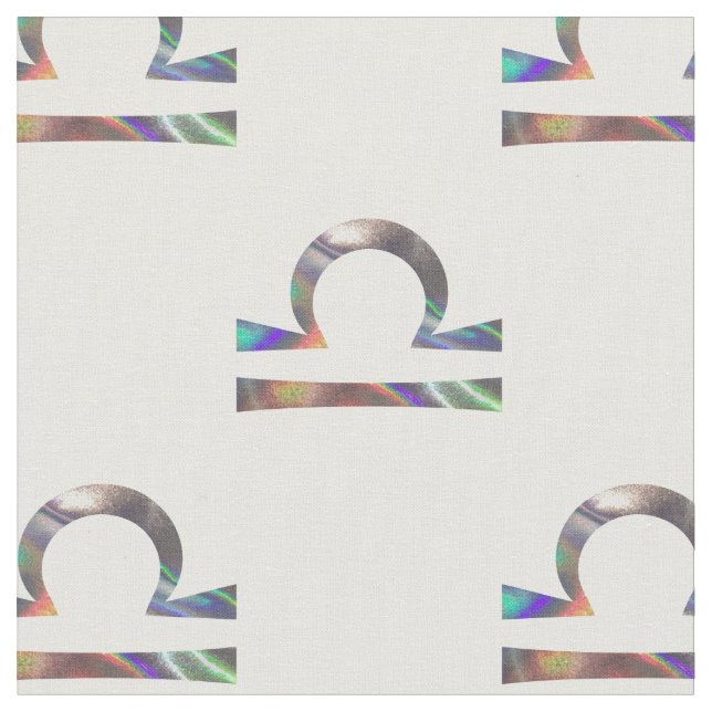 Tissu structure hologramme libra (Fermer)