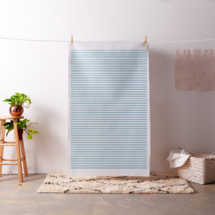 Tissu Structure personnalisée à rayures bleues et blanch