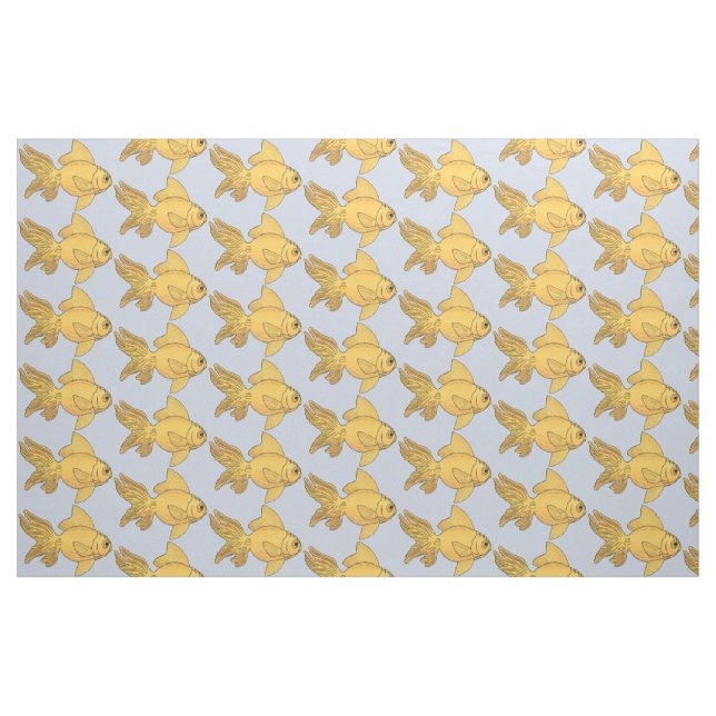 Tissu Structure personnalisée d'illustration de poisson (Fat Quarter)