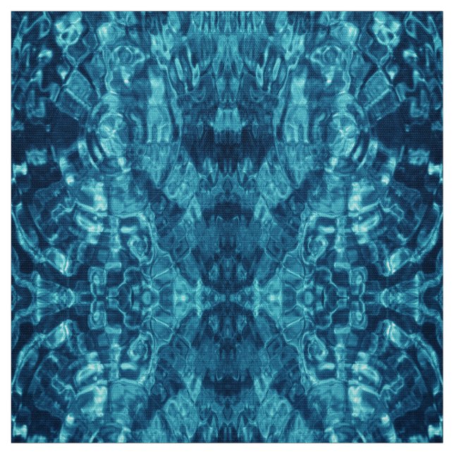 Tissu Structure photo en eau Abstraite bleue (Échantillon)