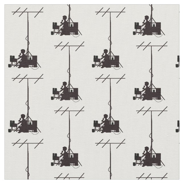 Tissu Structure Silhouette de l'opérateur radio de jambo (Fermer)