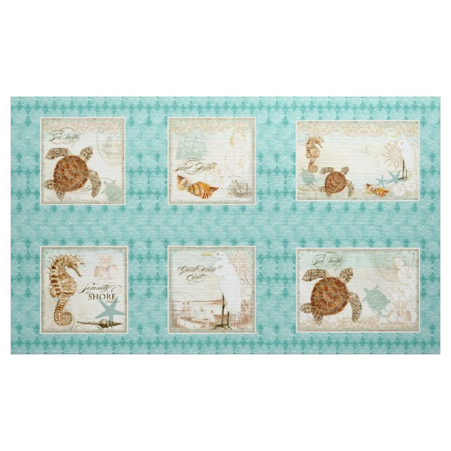 Tissu Style de plage de bord de la mer de panneau de (Yard)