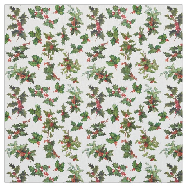 Tissu Style Vintage Festif Holly (Échantillon)