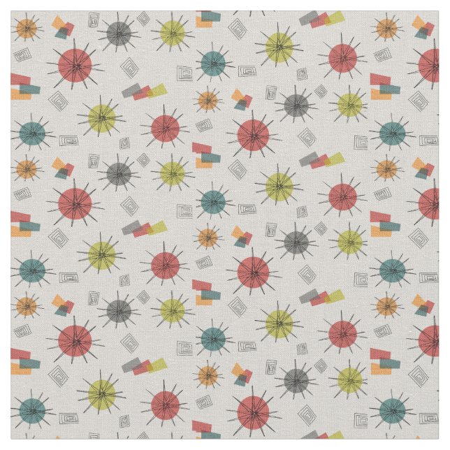 Tissu Style Vintage Starburst (Fermer)
