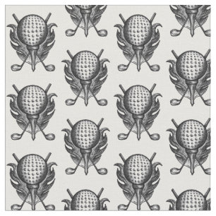Tissu Stylo noir blanc et encre Golf Ball Tebs Sports