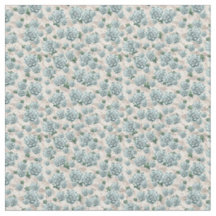 Tissu Succulents sur le Beach Motif