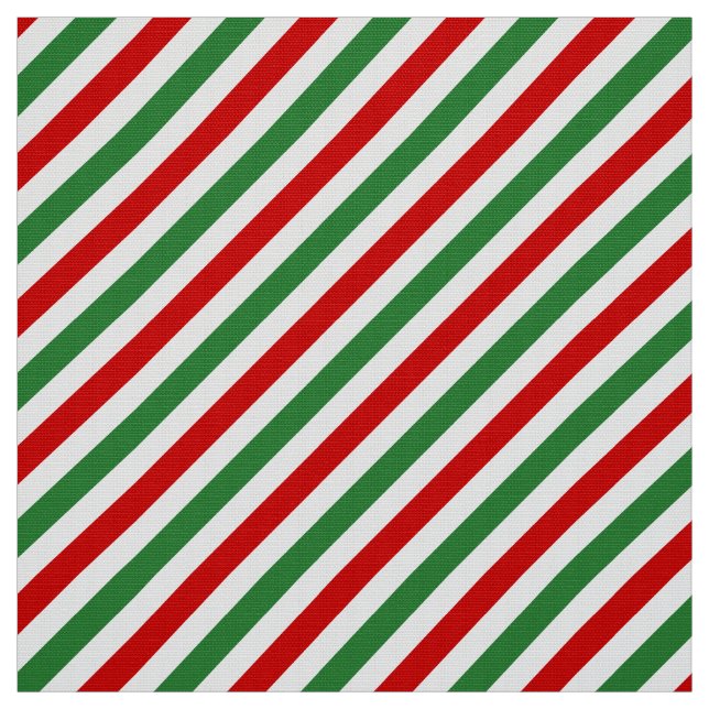 Tissu Sucre de canne Noël rayures Rouge Vert (Échantillon)