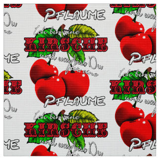 Tissu Sucre rouge K I R S C H E N Sort Fruits