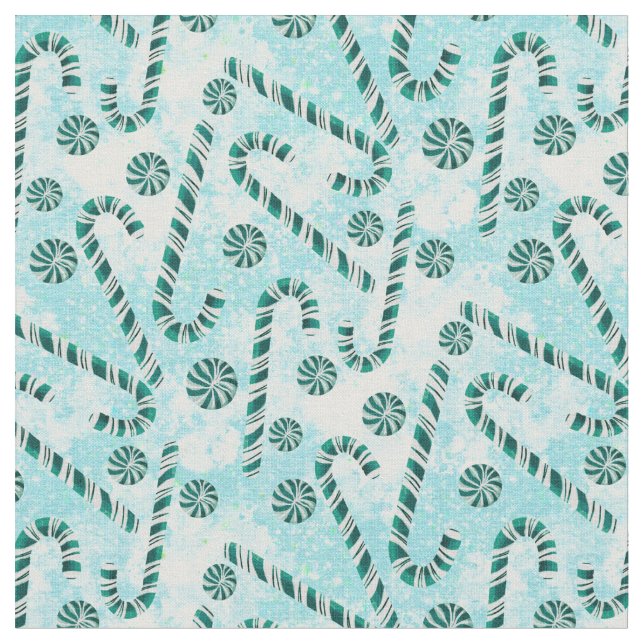 Tissu Sucres de canne Pepperment Noël  (Fermer)