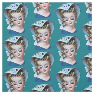 Tissu Sud Belle Head Vase Bonnet Lady Vieux Mode