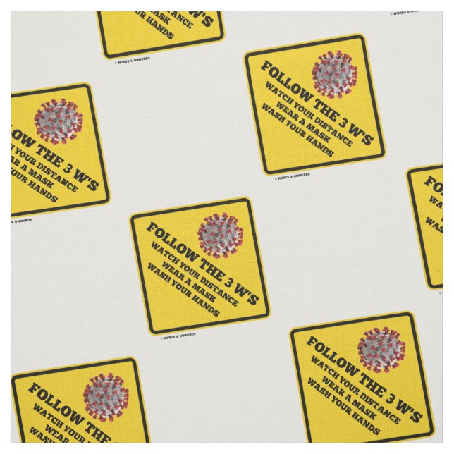 Tissu Suivez le panneau des 3 W Wear Wach Mask Hands (Échantillon)