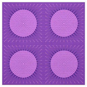 Tissu Sunburst géométrique moderne - Amethyst Purple