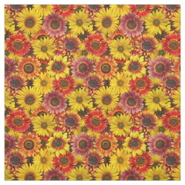 Tissu Sunflowers Motif sans couture (Échantillon)