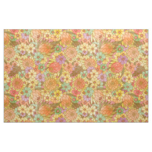 Tissu Super Retro Protea En Été Et Daisy Motif
