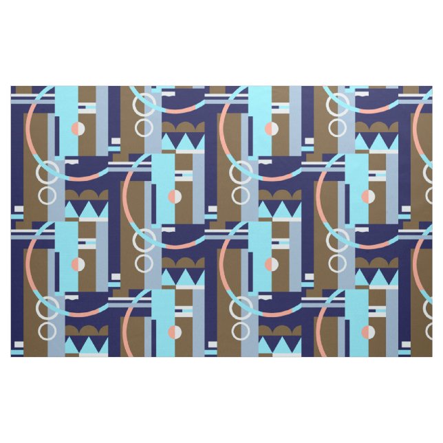 Tissu SURFACE : Art Déco Géométrique, Balorama Lounge (Fat Quarter)