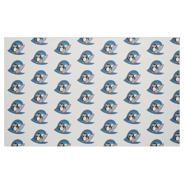Tissu Surfeur manchot (Fat Quarter)