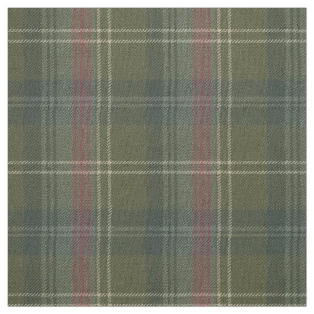 Tissu Sutherland Vieux Tartan écossais Patiné (Échantillon)