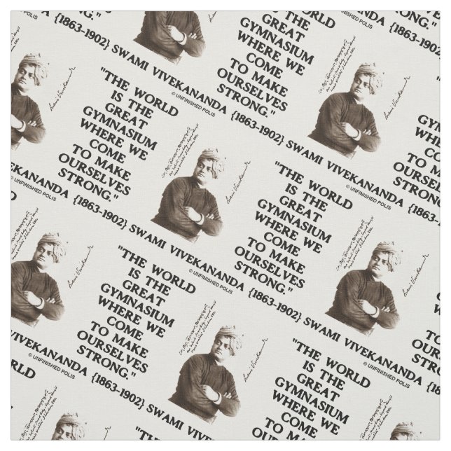 Tissu Swami Vivekananda Grand Gymnase Mondial Fort Qte (Échantillon)