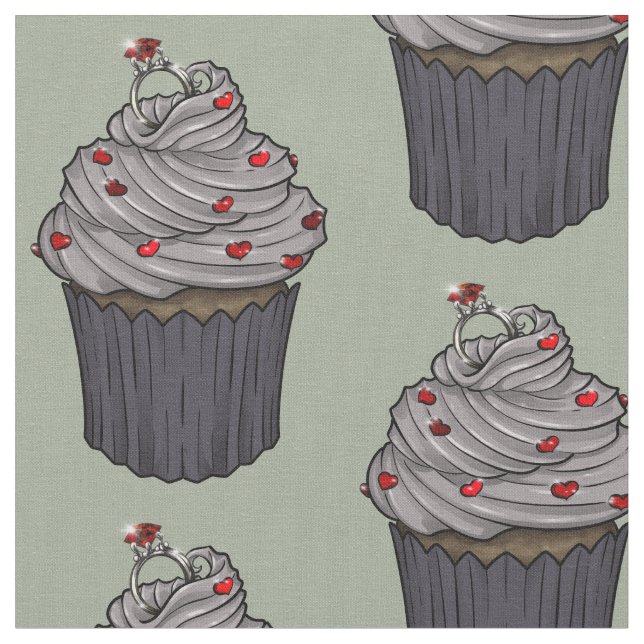 Tissu Sweet Proposition Cupcake (Fermer)