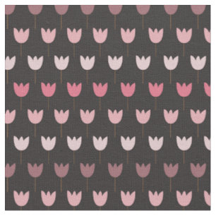 Tissu Sweet Simple Tulip Motif rose - arrière - plan som