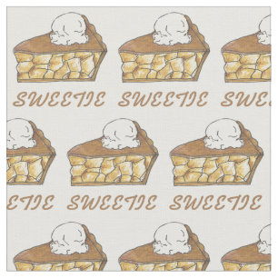 Tissu Sweetie Pie Apple Slice Piece Glace Cream a la Mod